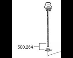  &Ouml;lmessstab mit Entl&uuml;ftungsschraube&nbsp; 
 L= 205mm 
 500.264&nbsp; 
 F&uuml;r HF 125,130,150,180 ab Baujahr 2009 
 &nbsp; 
 &nbsp; 
 &nbsp; 