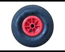  Luftbereiftes, pannensicheres Gummirad f&uuml;r das WIDL Gel&auml;nderad. 
 Technische Daten: &Oslash; 260&nbsp; mm, Dicke 80 mm, Durchmesser Achse &Oslash; 20 mm 