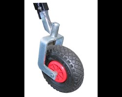   Gel&auml;nderad f&uuml;r R-CUT/WISA/W-MAX Modelle,   
  nur in Kombination mit dem Komfort-Fahrwerk Art. 39.005, verzinkt/pulverbeschichtet,   
  f&uuml;r unwegsames Gel&auml;nde oder l&auml;ngere Wegstrecken, ohne Werkzeug in zwei Positionen ausziehbar und 360&deg; schwenkbar,  