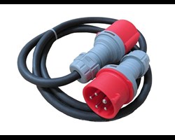  Verl&auml;ngerungskabel H07RN-F mit CEE-Stecker und Kupplung, mit Phasenwender 
 Querschnitt: 5 x 2,5 qmm 
 L&auml;nge: 1,5 Meter 