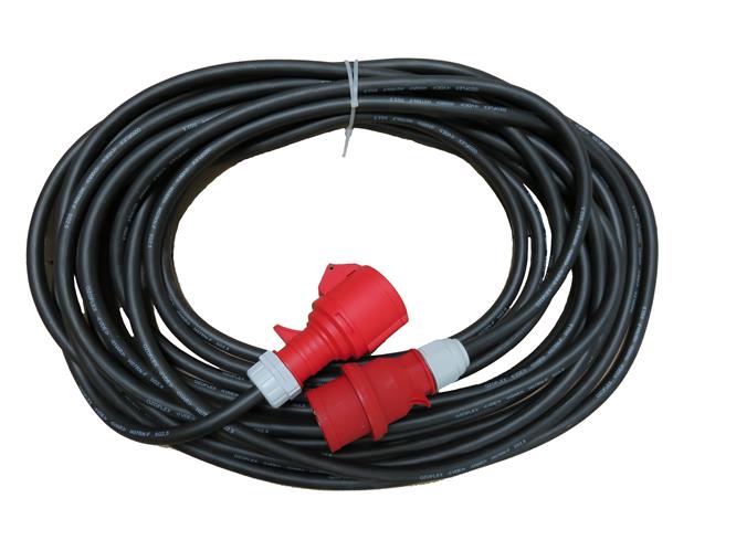  Verl&auml;ngerungsleitung H07RN-F mit CEE-Stecker und Kupplung, mit Phasenwender 
 Querschnitt: 5 x 2,5 qmm 
 L&auml;nge: 15 Meter 