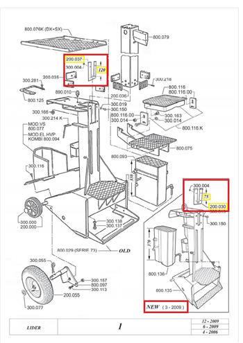  Vordere Gleitplatte f&uuml;r den Holzspalter HF-85 (1 St&uuml;ck). 
 Ersatzteilnummer: 200.030 
 Bitte beachten Sie die Ersatzteilzeichnung, da neue Ausf&uuml;hrung. 